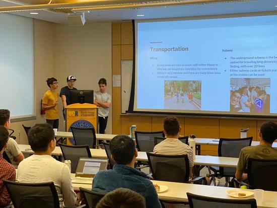 IRES students presentation at Post-IRES workshop at UCR