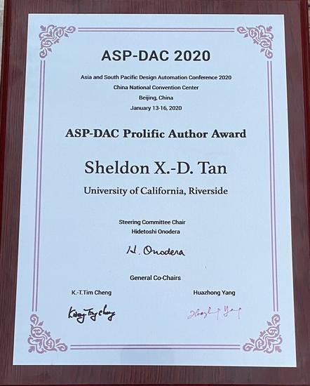 ASPDAC Prolific Award